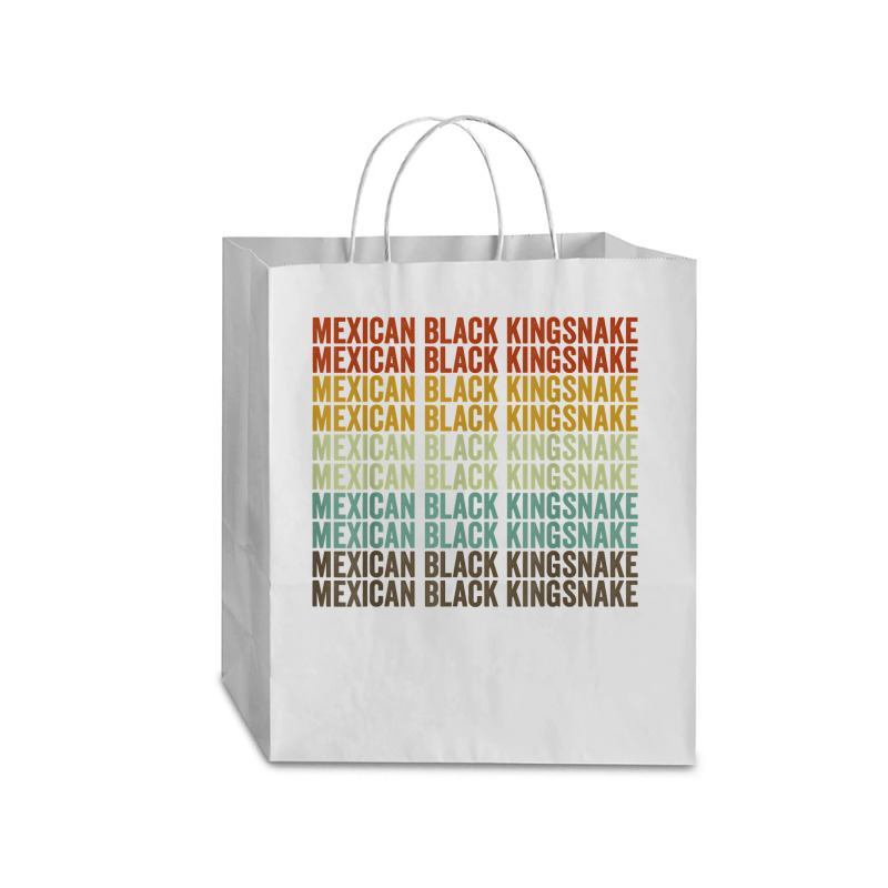 Mexican Black Kingsnake Retro T Shirt Traveler Paper Bag -13 X 6 X 15 3/4 | Artistshot