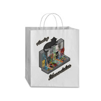 Cat On Analog Modular Synth Funny Synthesizer Traveler Paper Bag -13 X 6 X 15 3/4 | Artistshot