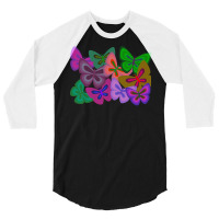 Butterflies T  Shirt Kaleidoscope Of Butterflies T  Shirt 3/4 Sleeve Shirt | Artistshot