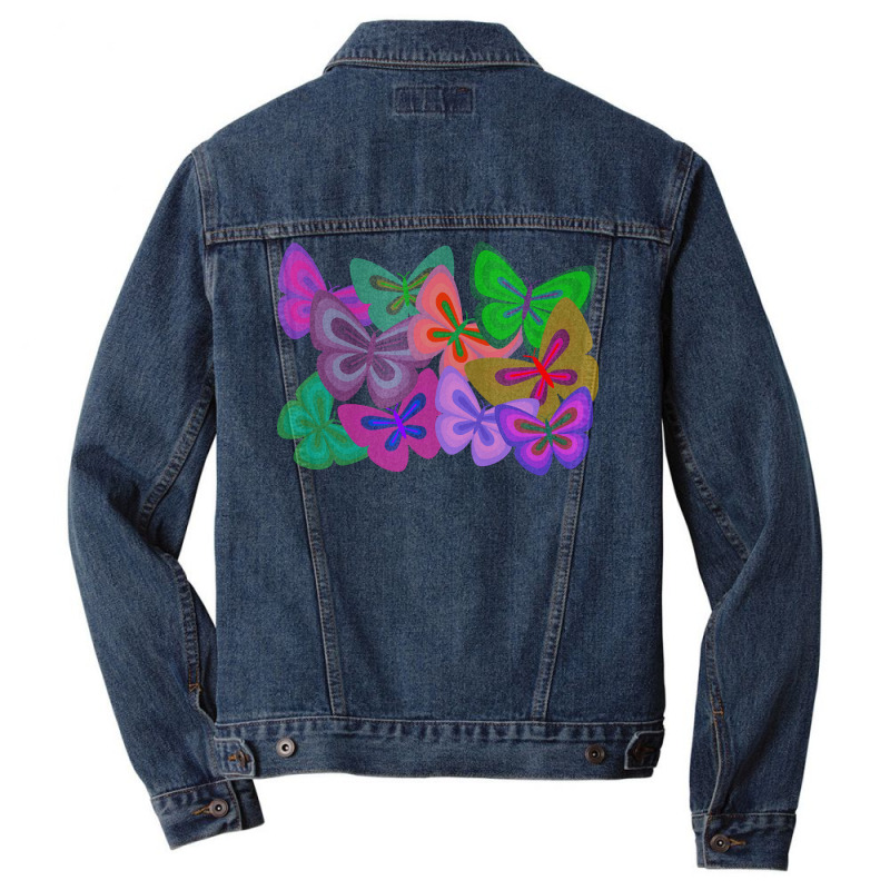 Butterflies T  Shirt Kaleidoscope Of Butterflies T  Shirt Men Denim Jacket by toyair | Artistshot