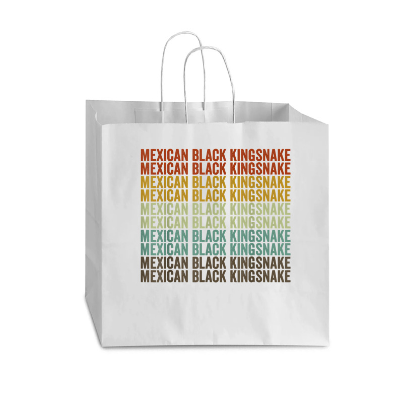 Mexican Black Kingsnake Retro T Shirt Vogue Paper Bag - 16 X 6 X 12 | Artistshot