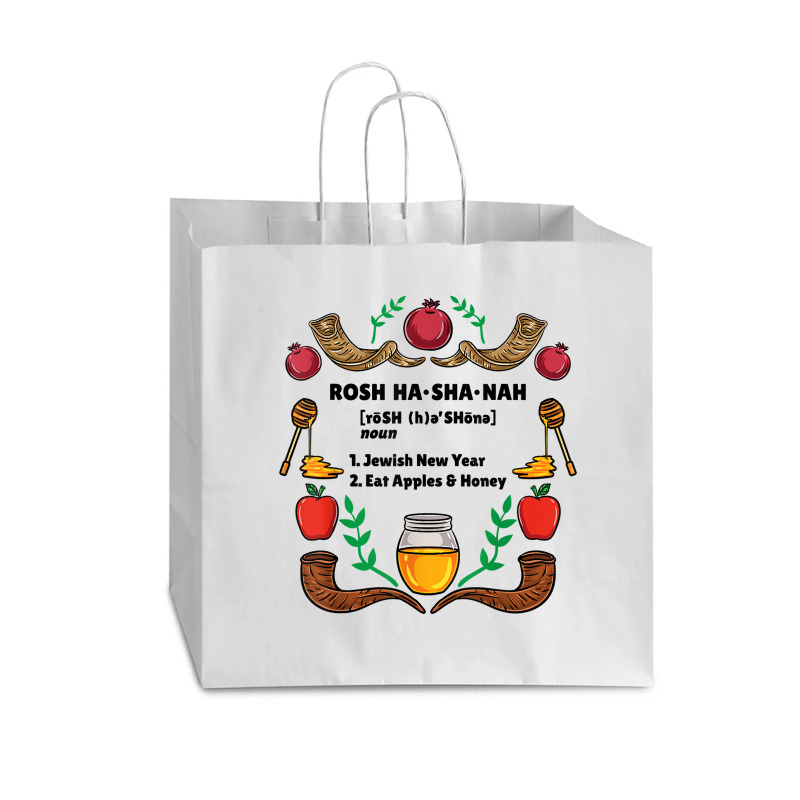 Rosh Hashanah Definition T Shirt Vogue Paper Bag - 16 X 6 X 12 | Artistshot