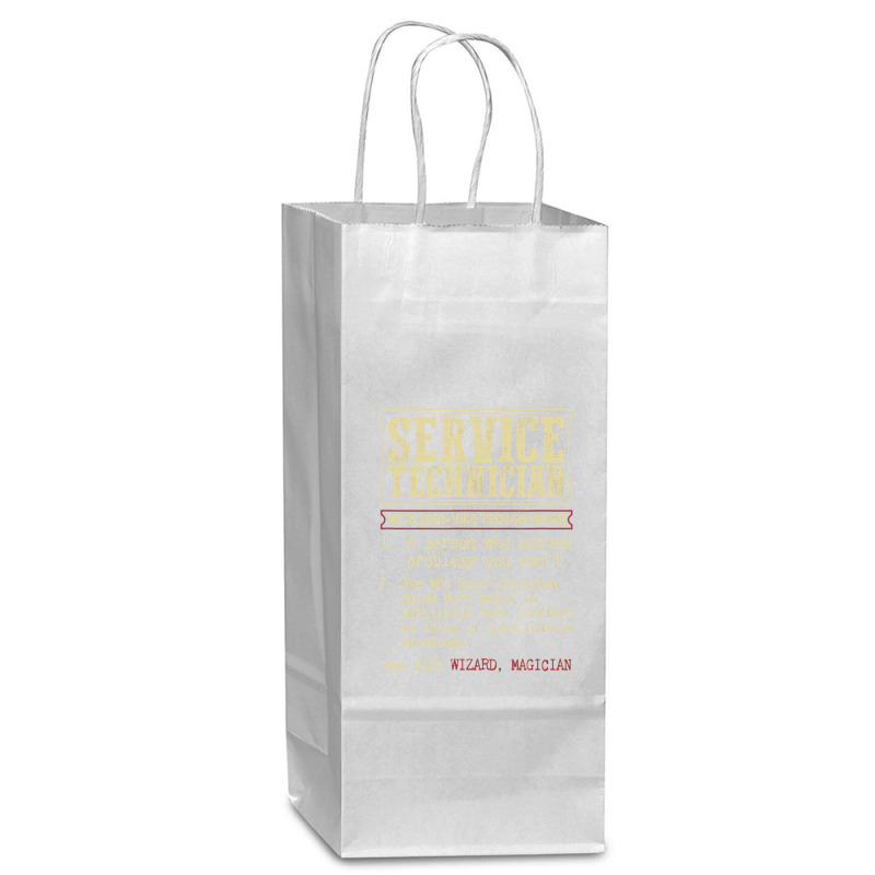 Service Technician Dictionary Term Wine Paper Bag - 5 1/2 X 3 1/4 X 13 | Artistshot