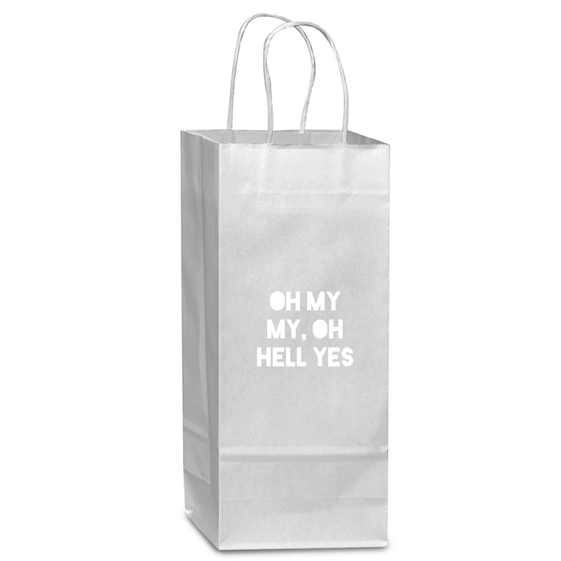 Oh My My Wine Paper Bag - 5 1/2 X 3 1/4 X 13 | Artistshot