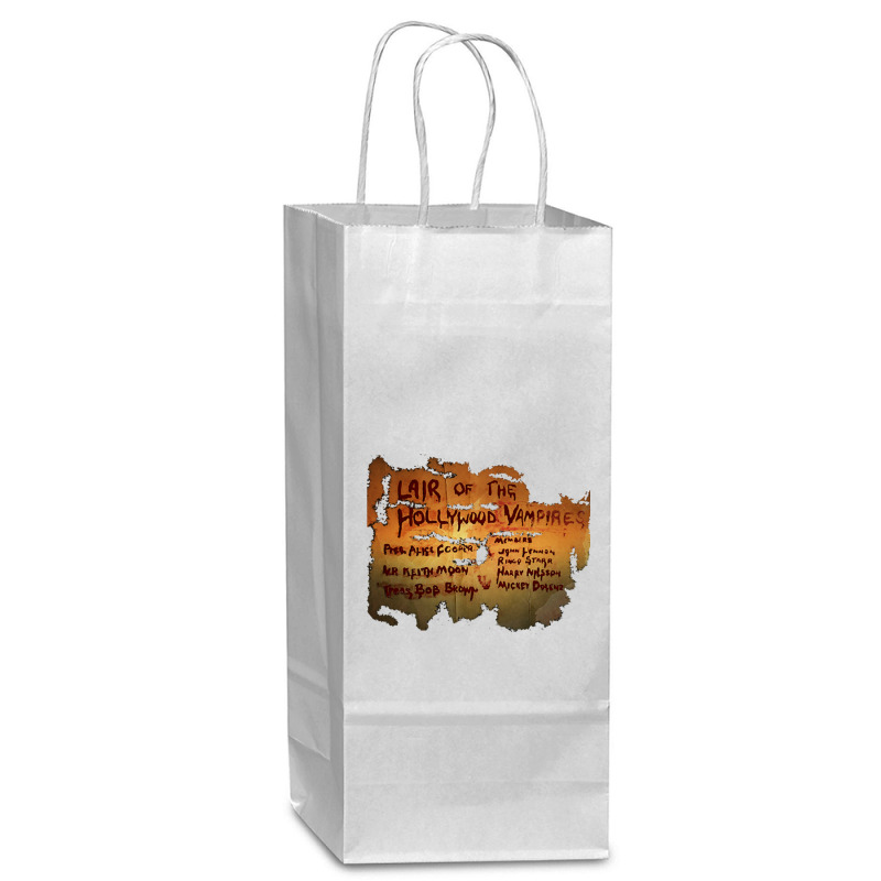 Lair Of The Hollywood Vampires Design Wine Paper Bag - 5 1/2 X 3 1/4 X 13 | Artistshot