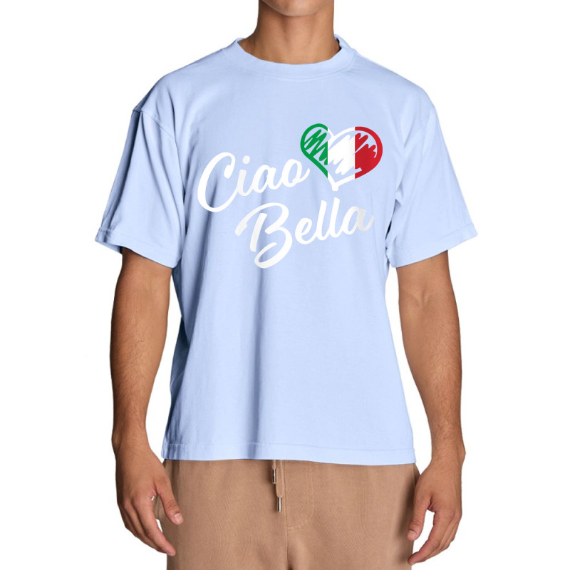 Womens Ciao Bella Italian Hello Beautiful Gift Urban Heavy T-shirt | Artistshot