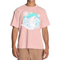 Wolf T  Shirt Wolf Wildlife Animal   Snowflake Wolf And A Dream Catche Urban Heavy T-shirt | Artistshot