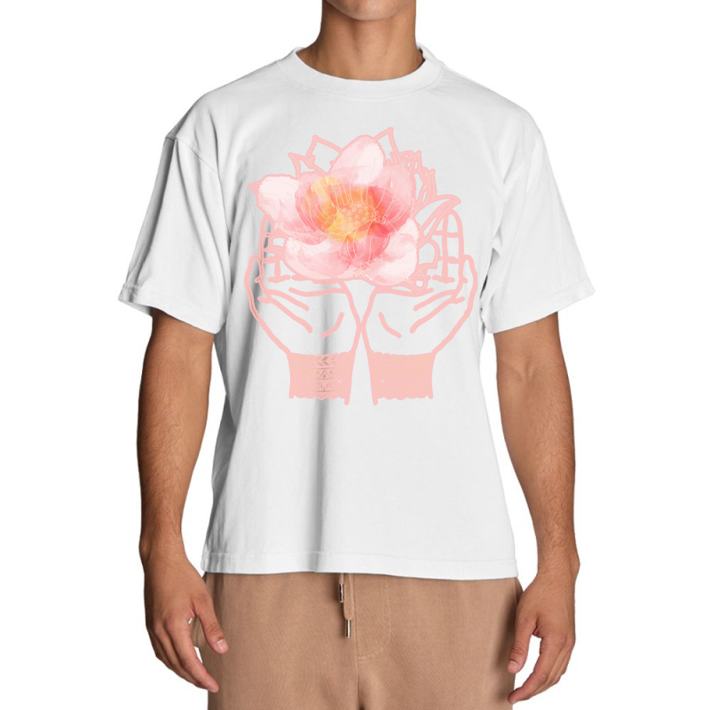 Meditation Yoga T  Shirt Meditation Hands Flower Rose T  Shirt Urban Heavy T-shirt by shiftkraft | Artistshot