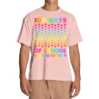 Cute 100 Days Of School And Still Loving It Hearts 100th Day T Shirt Urban Heavy T-shirt | Artistshot