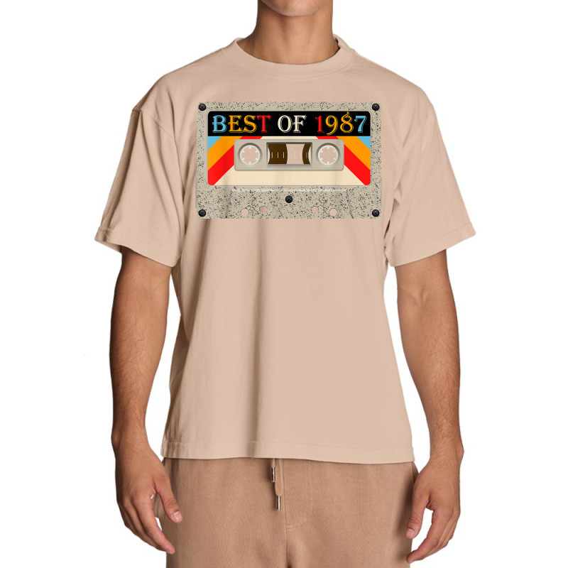 Best Of 1987 35 Years Old Birthday Cassette Tape Vintage T Shirt Urban Heavy T-shirt by belenfinl | Artistshot