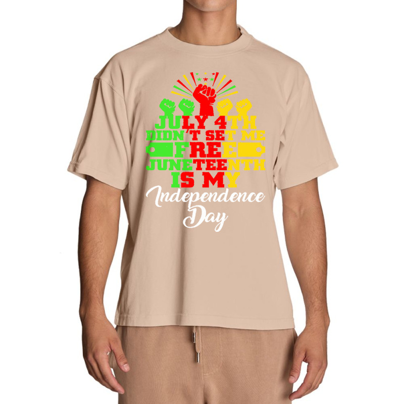 Juneteenth T  Shirt Juneteenth Is My Independence Day Black African Fr Urban Heavy T-shirt | Artistshot