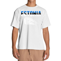 Estonia Volleyball Fans Jersey   Estonian Flag Sport Lovers T Shirt Urban Heavy T-shirt | Artistshot