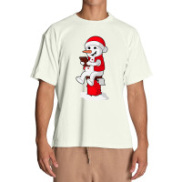 Snowman Reading Book Urban Heavy T-shirt | Artistshot