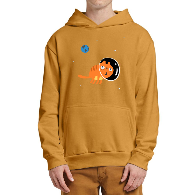 Space Cat, Universe, Kitten, Halloween,nying, Retro, Funny Cat Urban Pullover Hoodie by Johnsonh | Artistshot