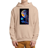 Space, Mars, Fantasy, Kids, Trippy, Cosmic,nying,' Rocket, Earth Urban Pullover Hoodie | Artistshot