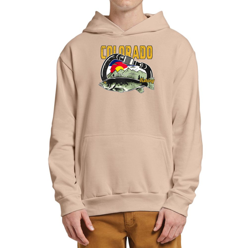 Retro Carabiner Colorado Fishing Raglan Baseball Tee Urban Pullover Hoodie | Artistshot