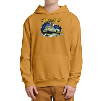 Retro Carabiner Nebraska Fishing Premium Urban Pullover Hoodie | Artistshot