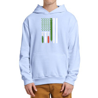 American Flag Irish Nurse Syringe Shamrock St Patricks Day Urban Pullover Hoodie | Artistshot