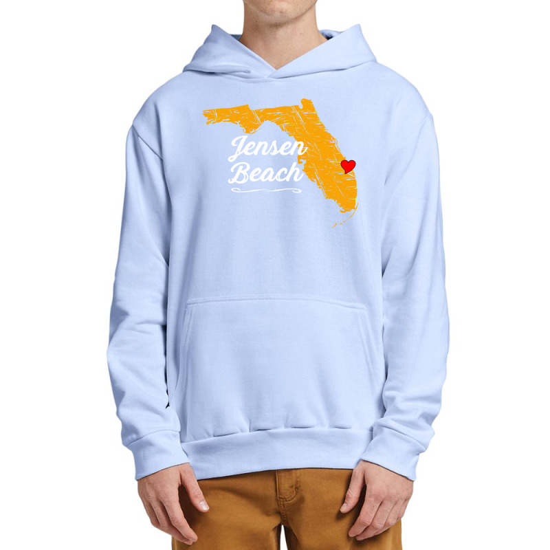 City Of Jensen Beach  Florida   Fl Merch Souvenir   Graphic Long Sleev Urban Pullover Hoodie | Artistshot