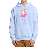 Corgi T  Shirt Corgi Rider Flamingo Funny T  Shirt Urban Pullover Hoodie | Artistshot