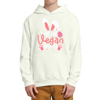 Vegan Design T  Shirt Bunny Ears I'm The Vegan Bunny Matching Easter V Urban Pullover Hoodie | Artistshot