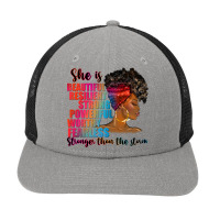 She Is Strong Black Woman Snapback Trucker Cap | Artistshot