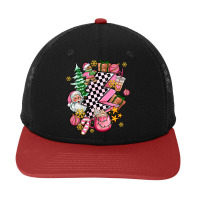 Pink Christmas Lightning Bolt Snapback Trucker Cap | Artistshot