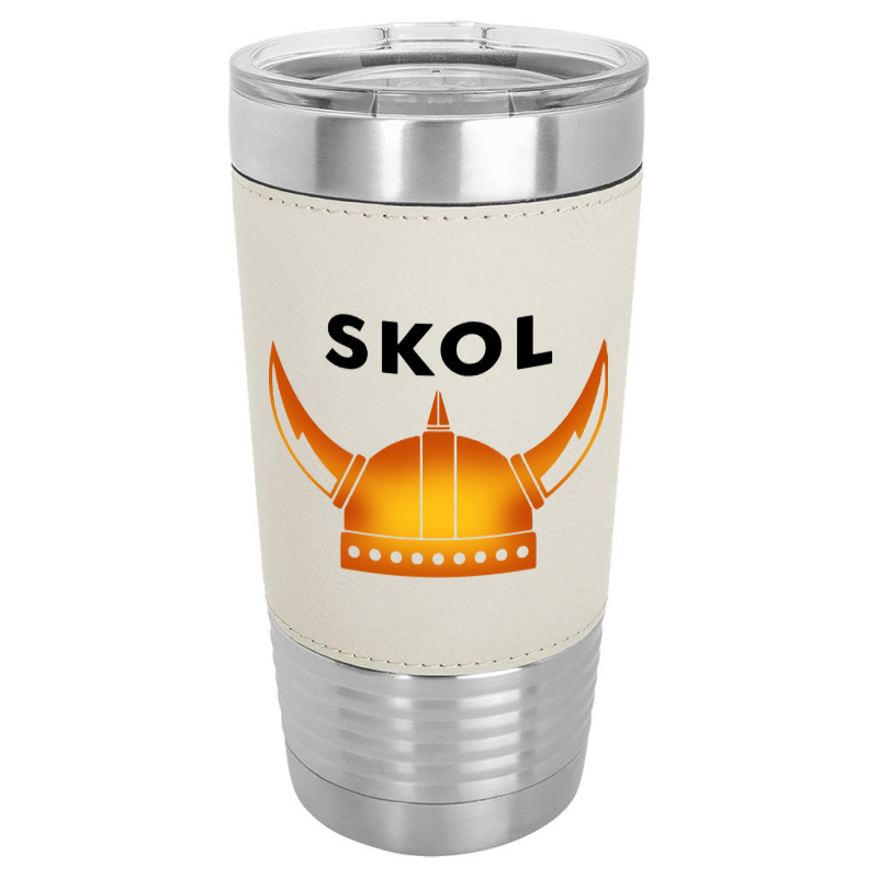 Skol Viking Helmet Minneapolis Miracle Leatherette Tumbler | Artistshot