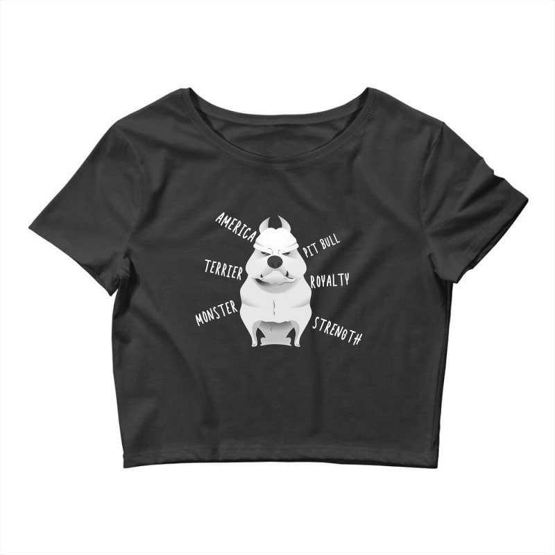 Pitbull Dog Lover Shirt Gift Crop Top by hoainv | Artistshot