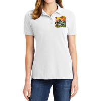 Farm Truck With Farm Animals Ladies Polo Shirt | Artistshot