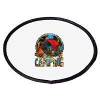 Camping Oval Patch | Artistshot