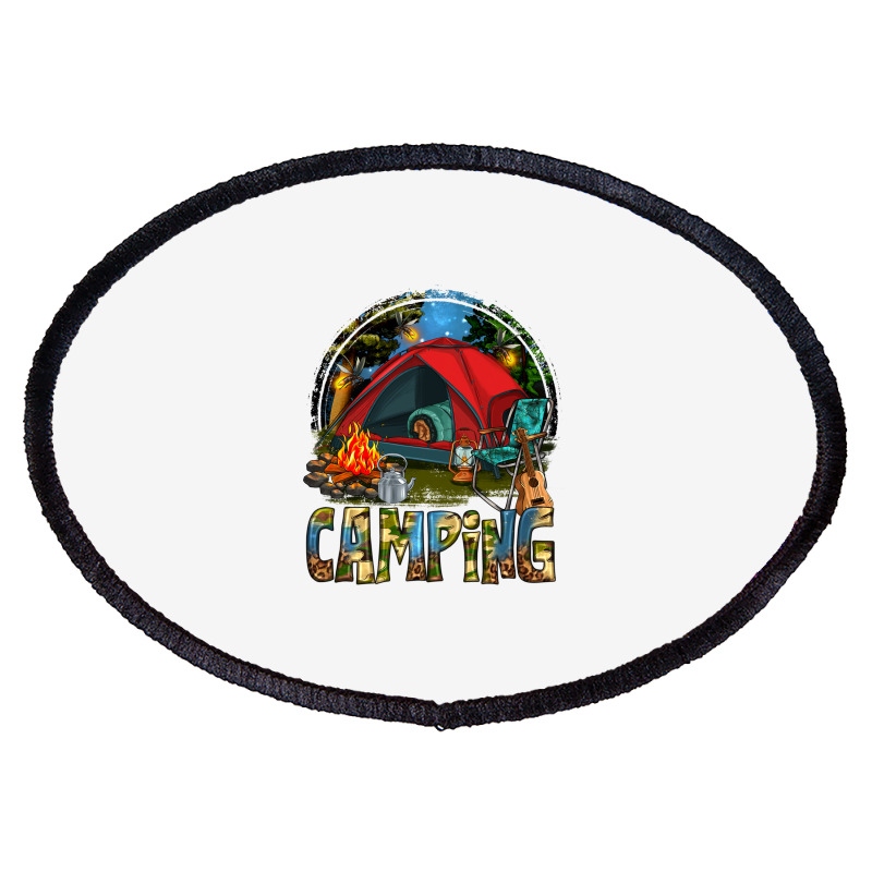 Camping Oval Patch | Artistshot