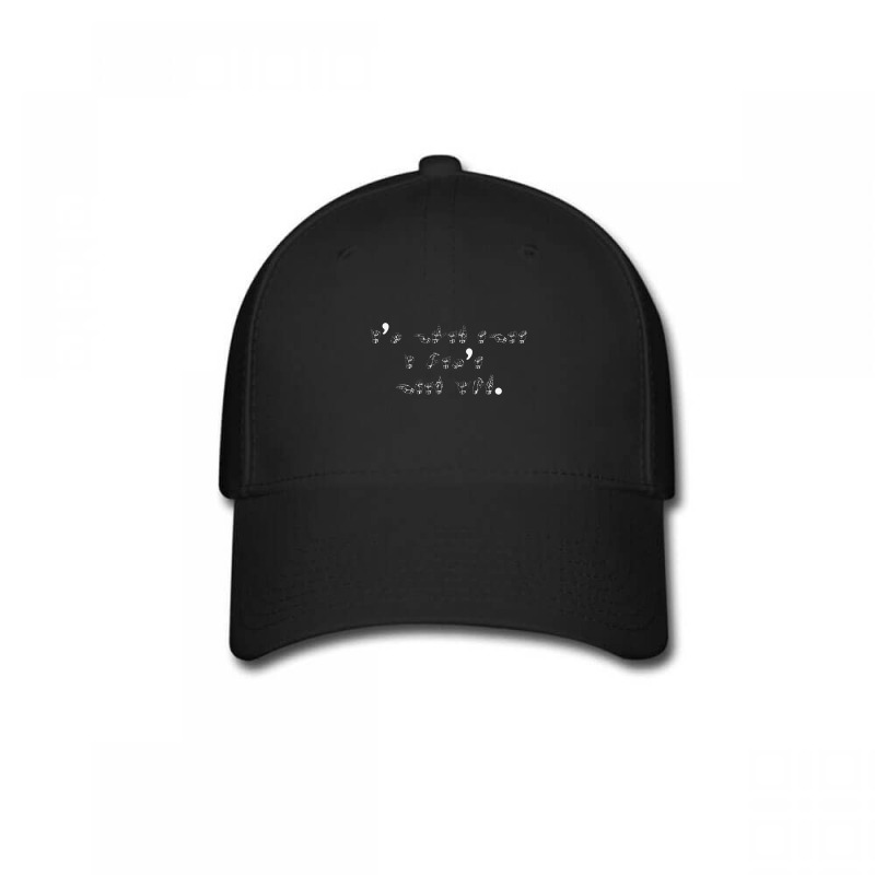 I'm Glad That I Can't Hear You (white)    American Sign Language Baseball Cap by cm-arts | Artistshot