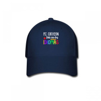 Mi Corazon Late En Dos Idiomas Bilingual T Shirt Baseball Cap | Artistshot