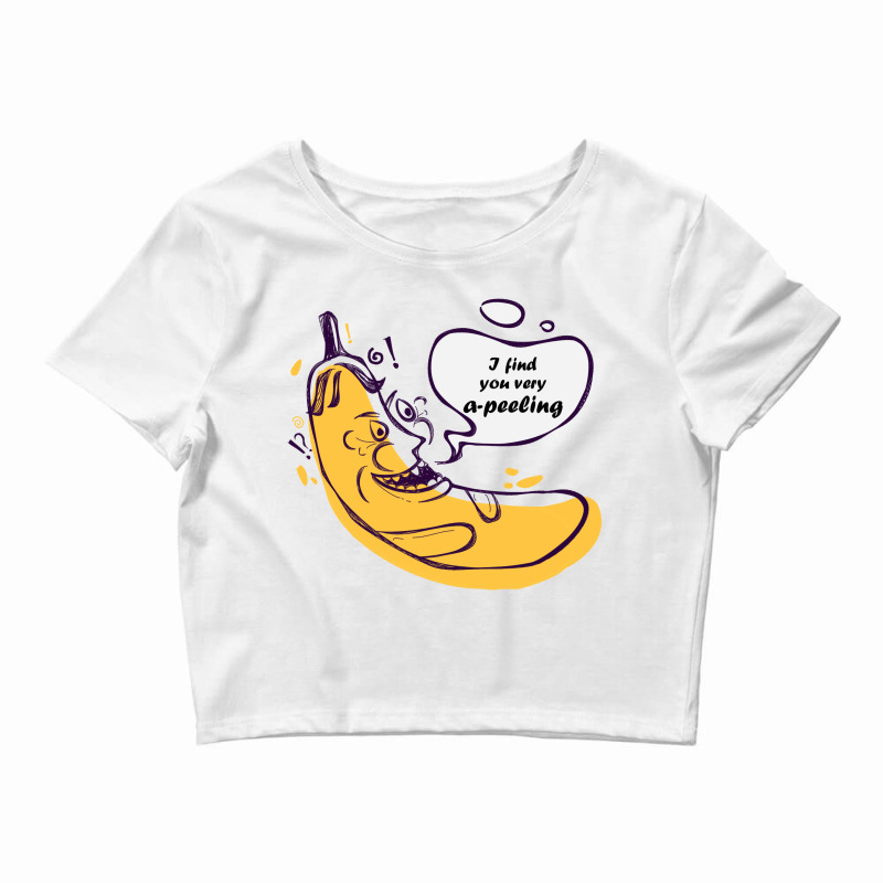 Laughing Banana Crop Top | Artistshot