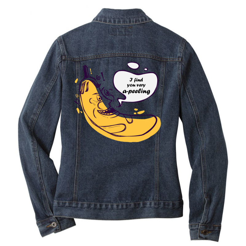 Laughing Banana Ladies Denim Jacket | Artistshot