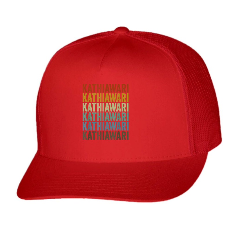 Kathiawari Horse Retro T Shirt Trucker Cap by leiseyxlmorit | Artistshot