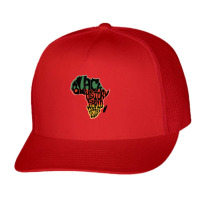 Black History Is World History Black History Month Vintage Retro Trucker Cap | Artistshot