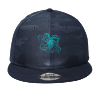 Octopus Cool Vintage Marine Biologist Ocean Sea Life 2 Camo Snapback | Artistshot