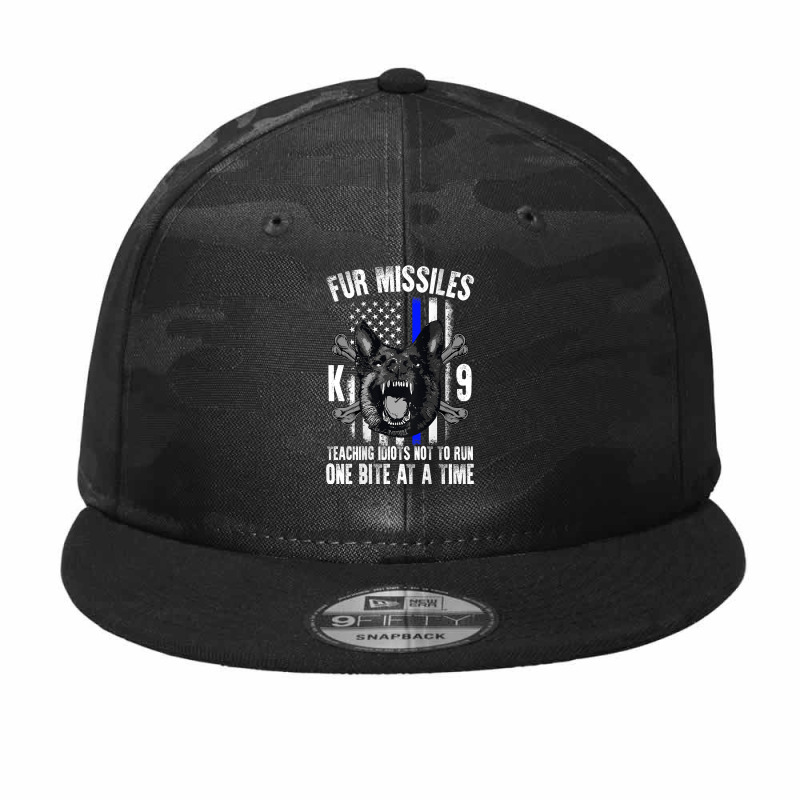 Fur Missiles Teaching Idiots Not To Run One Bite At A Time Camo Snapback by LorettaSharron | Artistshot