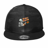 American Football Skeleton Halloween Spooky Season 2022 Camo Snapback | Artistshot