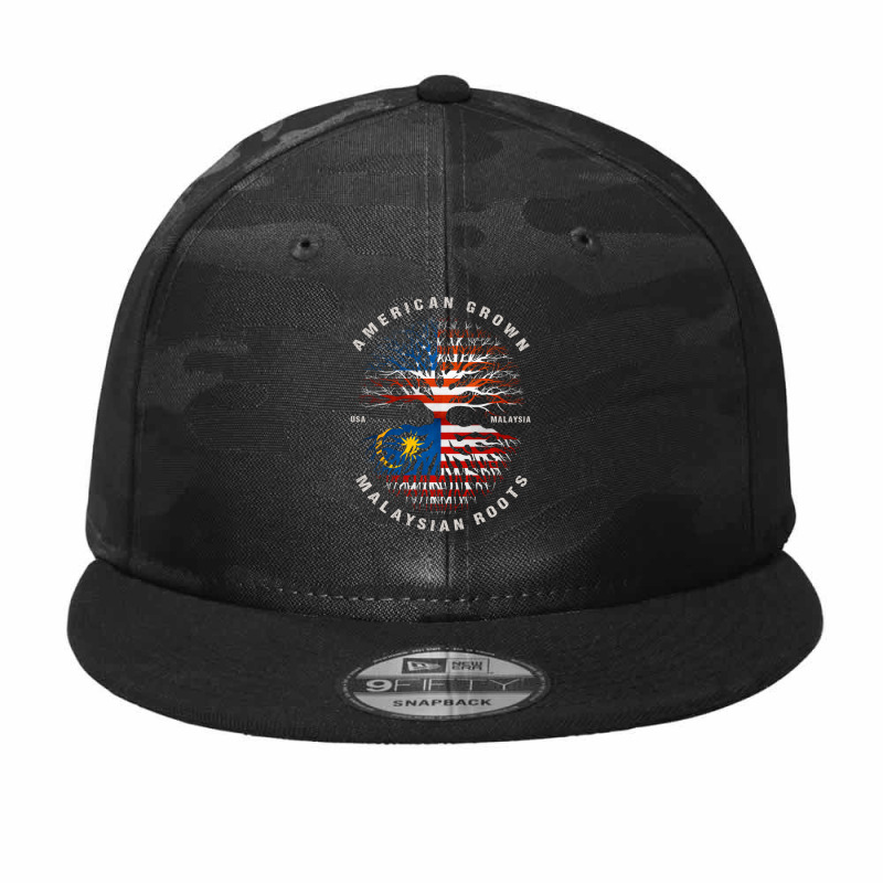 American Grown Malaysian Roots Malaysia Flag Camo Snapback by moteestyle | Artistshot