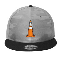 Traffic Cone Lazy Easy Funny Last Minute Halloween Costume Camo Snapback | Artistshot