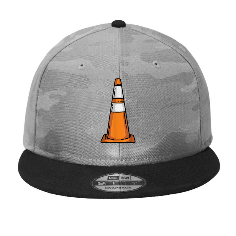 Traffic Cone Lazy Easy Funny Last Minute Halloween Costume Camo Snapback by LilaFrancine | Artistshot