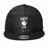 Funny Halloween Spooky Season Fall Season Cute Ghost Love Camo Snapback | Artistshot