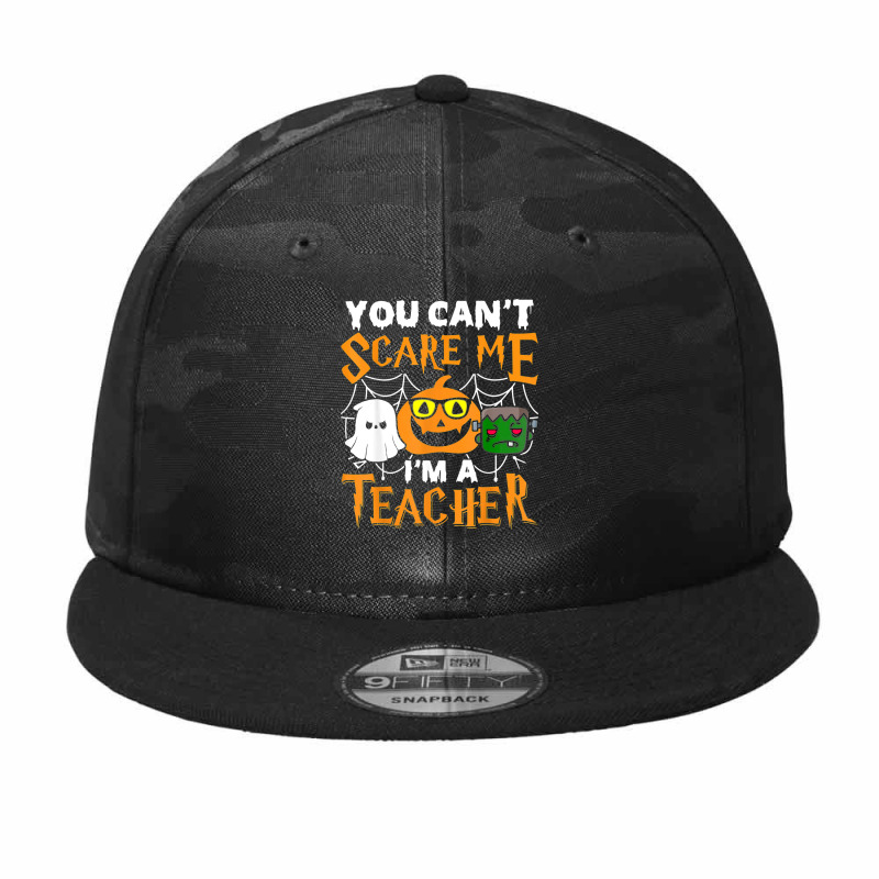 Halloween 2022 You Cant Scare Me Im A Teacher Scary Ghost Camo Snapback by Bestshirt | Artistshot