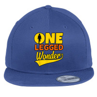 One Legged Wonder Funny Amputee Prosthetic Surgery Graphic T Shirt Flat Bill Snapback Cap | Artistshot