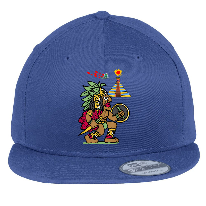 Ancient Aztec Warrior Dln8 Aliens At Tenochtitlan T Shirt Flat Bill Snapback Cap by cm-arts | Artistshot