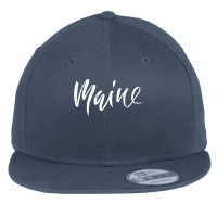 Retro Maine Heaven Flat Bill Snapback Cap | Artistshot