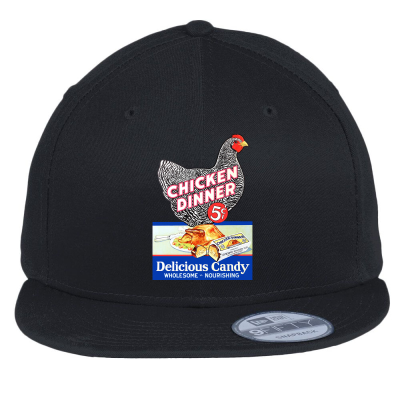 1923 Chicken Dinner Candy Bar Pop Cardboard Stand-up Advertisement Wit Flat Bill Snapback Cap | Artistshot